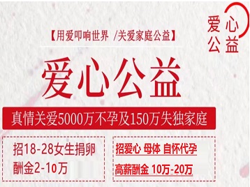 龙潭捐卵助孕生子 爱心志愿者招募